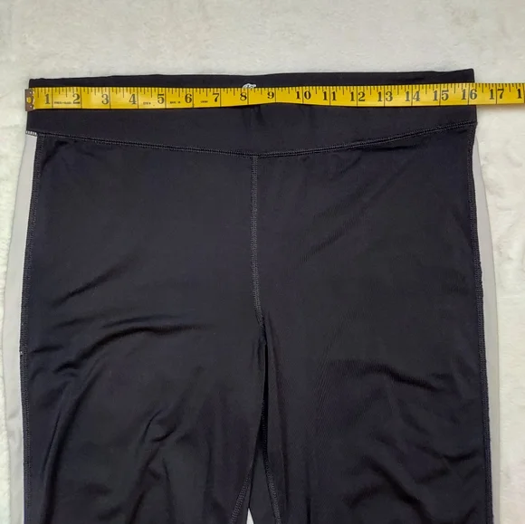 Nordic Track Black White High Rise Athletic Leggings Size L - Picture 5 of 14